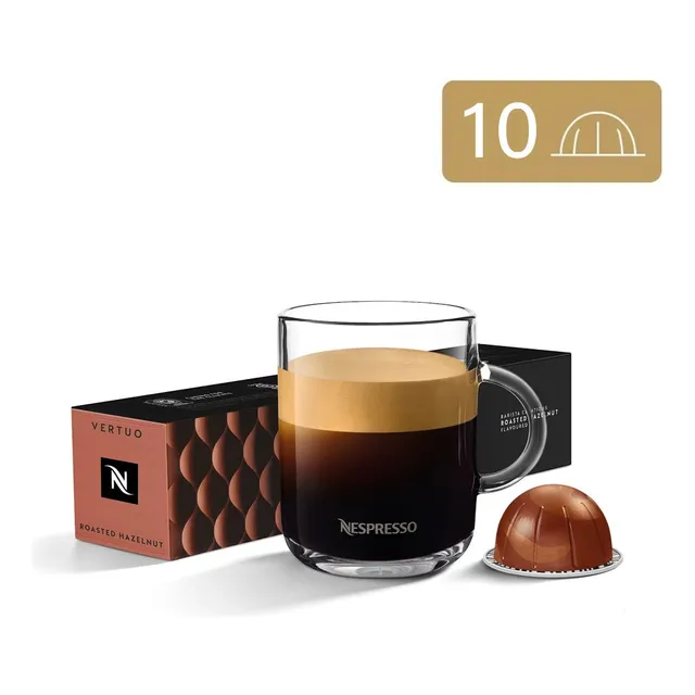 10 Cápsulas Nespresso Vertuo Roasted Hazelnut