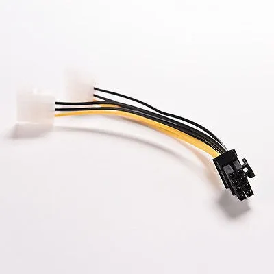 16cm 8 Pin Pci Express Macho A Doble Lp4 4pin Molex Ide Powe