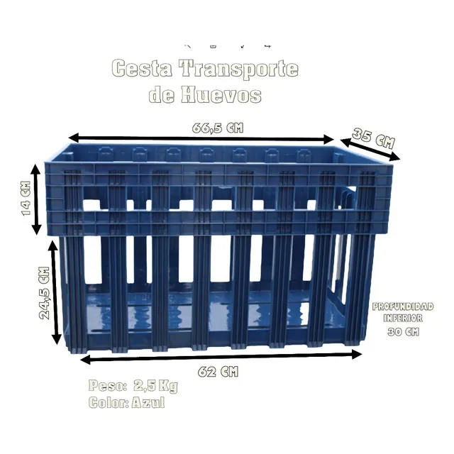 Cesta Plástica Para Transportar Huevos Fértiles