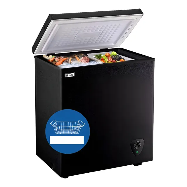 Mini Congelador De 5.0 Pies Cúbicos 7 Termostatos Cesta Xtra