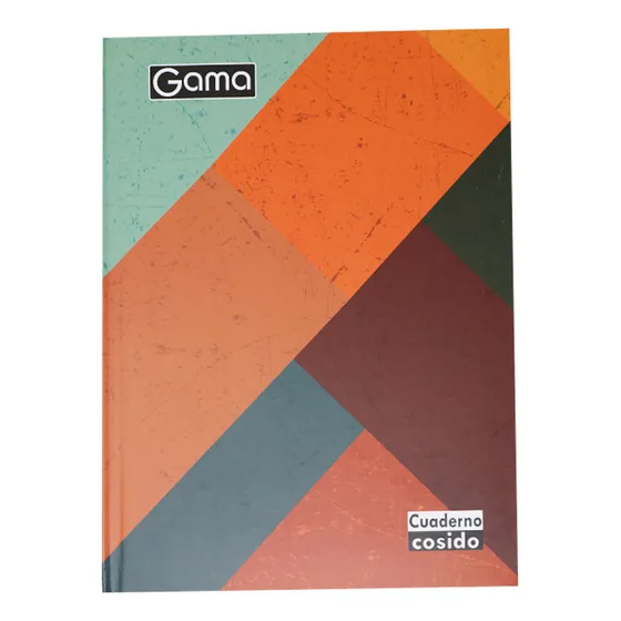 Cuaderno Cosido 100hjs Cuadros Pasta Dura Diseño Masculino