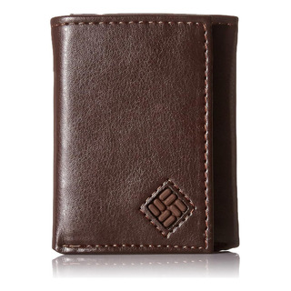 Cartera Triple Columbia, Protección Rfid Para Hombre, Marrón Cartera Triple Columbia, Protección Rfid Para Hombre, Marrón