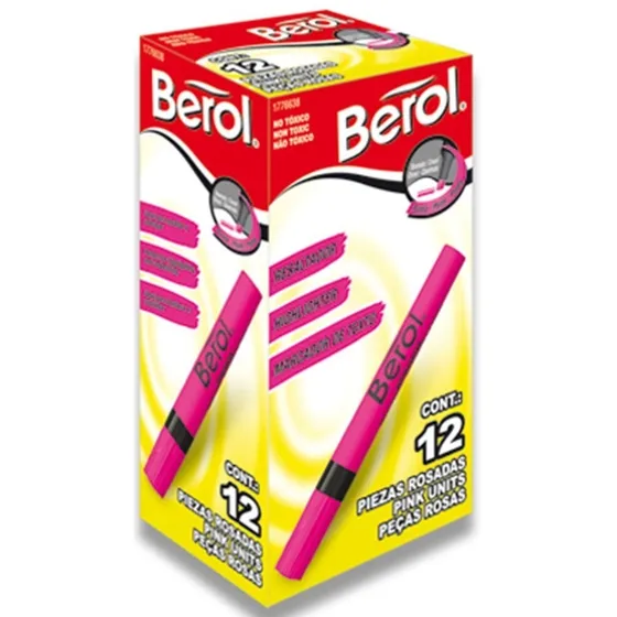 Marcatextos Berol Caja Con 12 Piezas