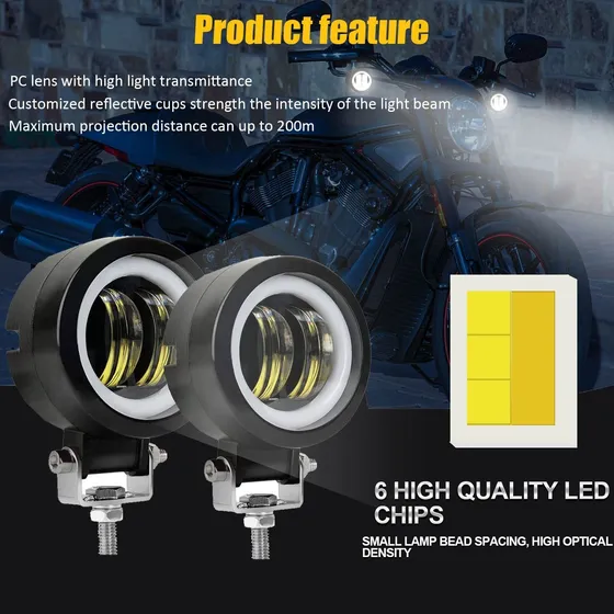 Kairiyard Luz Led Conduccion Motocicleta 3 60 Foco Drl 2