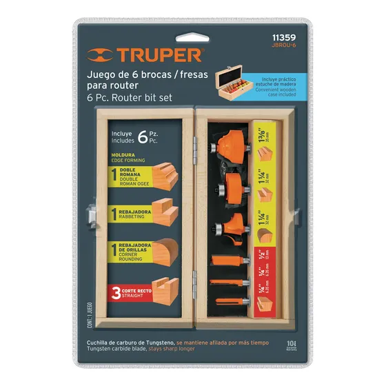 Juego Fresas Para Router Waltek Truper