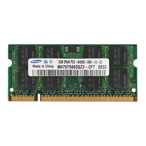 Memória Samsung Notebook Laptop 2gb Ddr2 800mhz Pc2 6400s