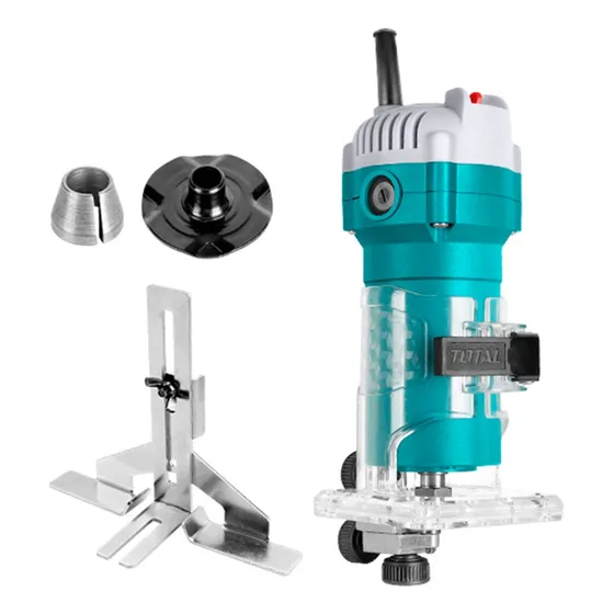 Fresadora De Mano 600w 6mm Industrial + 7 Accesorios Total