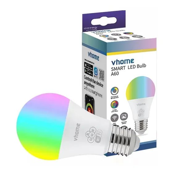 Ampolleta Wifi Vhome 10w Rgb Compatible Alexa Google Vshop