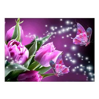 Q Kit De Pintura Diy Con Forma De Flor Y Diamante En 5d Q Kit De Pintura Diy Con Forma De Flor Y Diamante En 5d