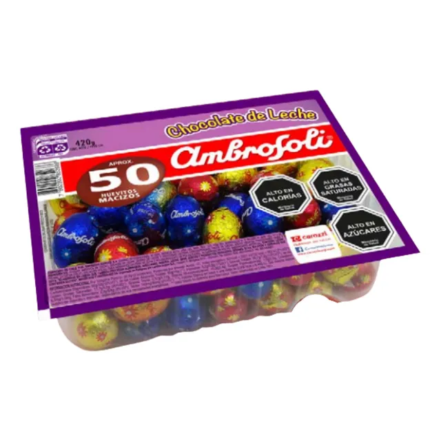 Huevitos De Pascua Ambrosoli De Chocolate 50 Huevos