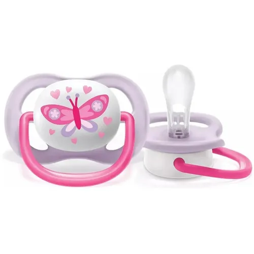 Chupeta Ultra Air 0 a 6 Meses Rosa Borboleta Philips Avent