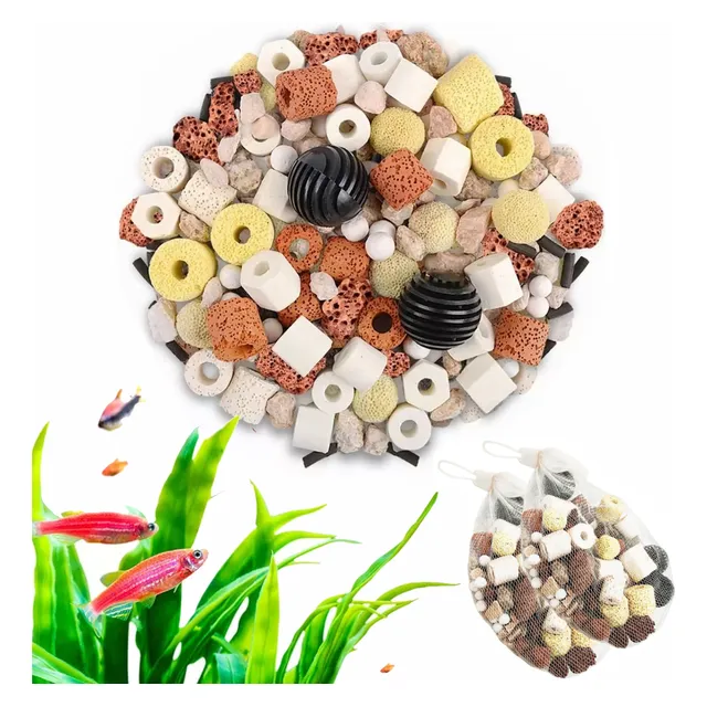 850g 12 En 1 Filtro Material Pecera/acuario