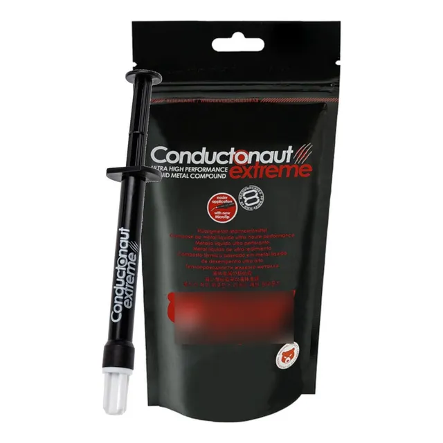 Metal Liquido Extreme Conductonaut Thermal Grizzly, 1 g, color gris