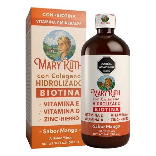 Vitamina Ruth Mary Ruth Vitaminas Líquidas Con Biotina, Sin Azúcar, Sabor Pitaya X3 ...
