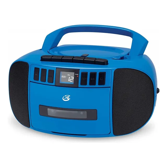 Radio Grabador Gpx Bca209bu , Am/fm, Cd Y Cassette, Azul
