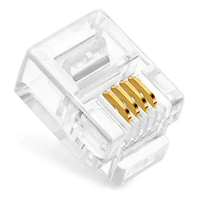 Conector Telef. Plug Americano 6p4c - Rj11 - Zurich - X20u.