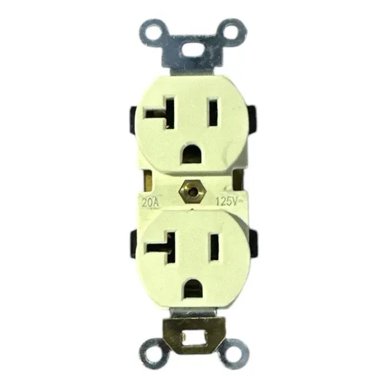 Tomacorriente Doble Para Empotrar 125v 20amp (beige) Pickens
