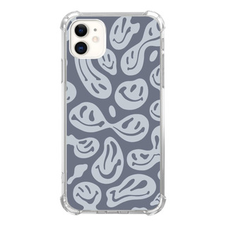 Funda Lemifelgby Para iPhone 11- Cara Sonriente Gris Funda Lemifelgby Para iPhone 11- Cara Sonriente Gris