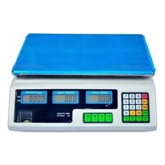 Peso Digital Balanza 40kg Led Bateria Recargable Original