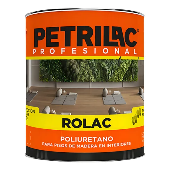 Plastificante Poliuretanico Rolac Brill Petrilac Pisos X 4l