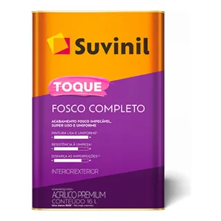 Tinta Toque Fosco Completo Top Cinzas 16 Litros Suvinil Tinta Toque Fosco Completo Top Cinzas 16 Litros Suvinil