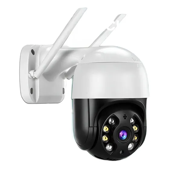 Cámara Seguridad Inalambrica 4mp Wifi Ptz Color Audio Onvif