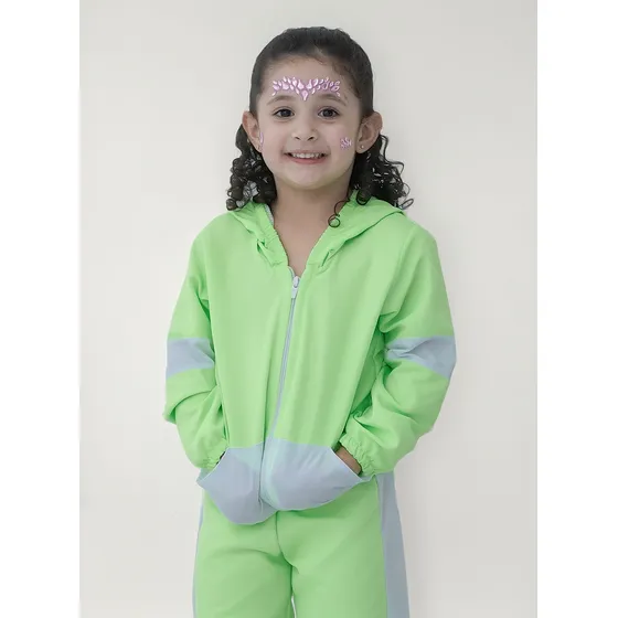 Jaqueta Corta Vento Infantil Camuflada Impermeável Verde