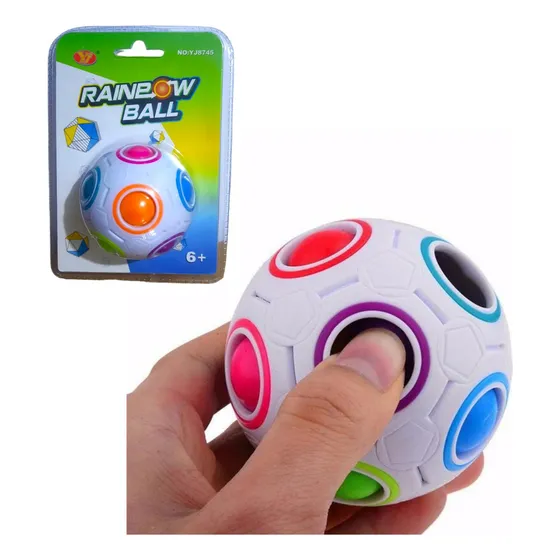 Cubo Magico Yj Bola Arcoiris Puzzle Juego De Ingenio