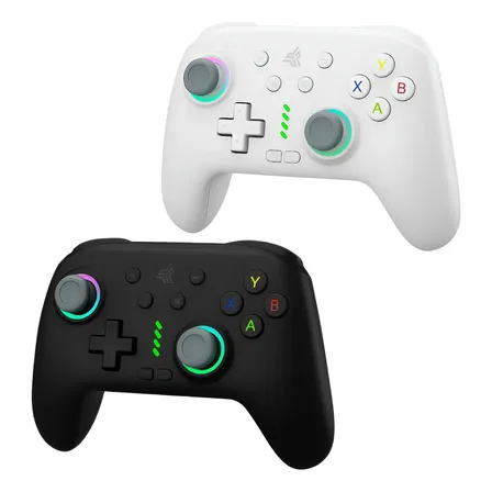 Controle Joystick Wireless Compatível C/ Pc Android N-switch Branco