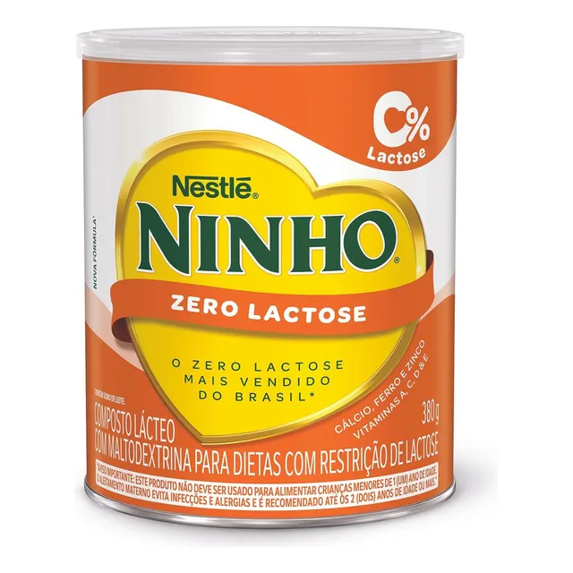Composto Lácteo Forti+ Zero Lactose Em Lata De 380g Ninho