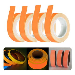 4 Rollos Cinta Adhesiva Fluorescente Luminosa Fosforescente 4 Rollos Cinta Adhesiva Fluorescente Luminosa Fosforescente