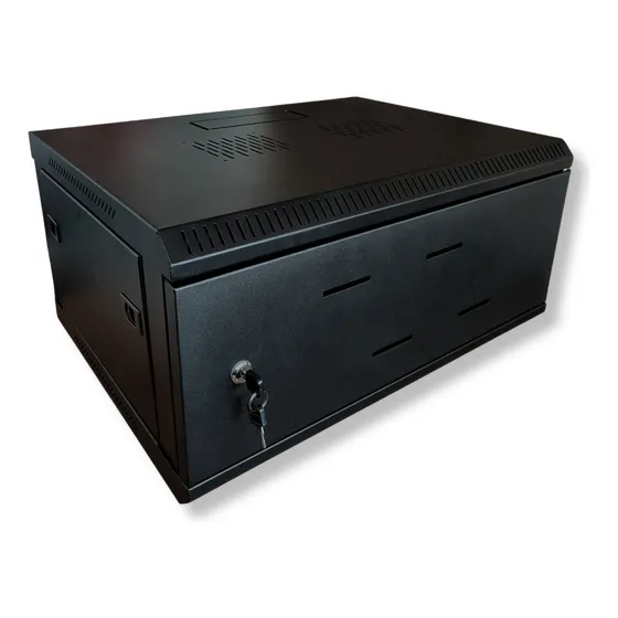 Rack Gabinete Cerrado De Pared 4u Color Negro Metalnet