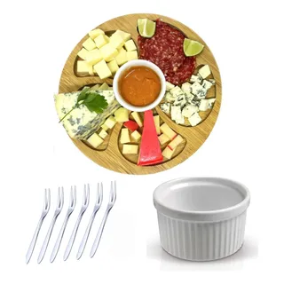Petisqueira + 6 Garfinhos + Ramekim Molheira TĂĄbua Aperitivo Petisqueira + 6 Garfinhos + Ramekim Molheira TĂĄbua Aperitivo