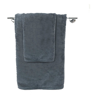 Toalla De Baño Grande Microfibra Super Suave Absorbente Gris Liso Toalla De Baño Grande Microfibra Super Suave Absorbente Gris Liso