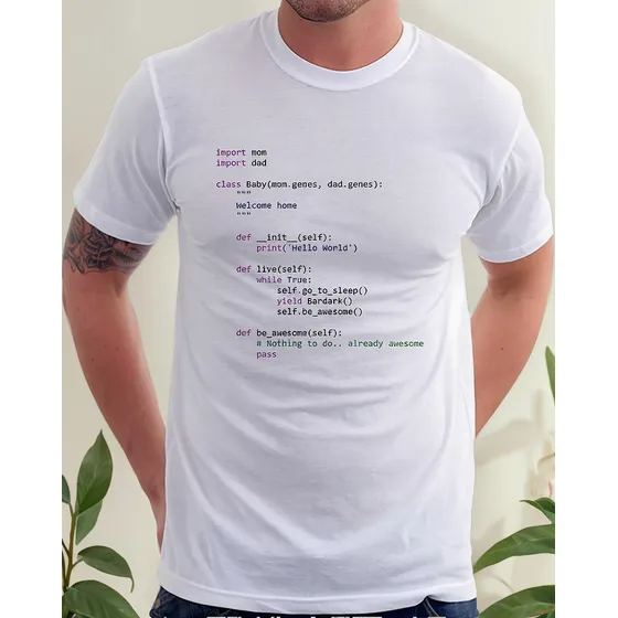 Camiseta Baby Python Code