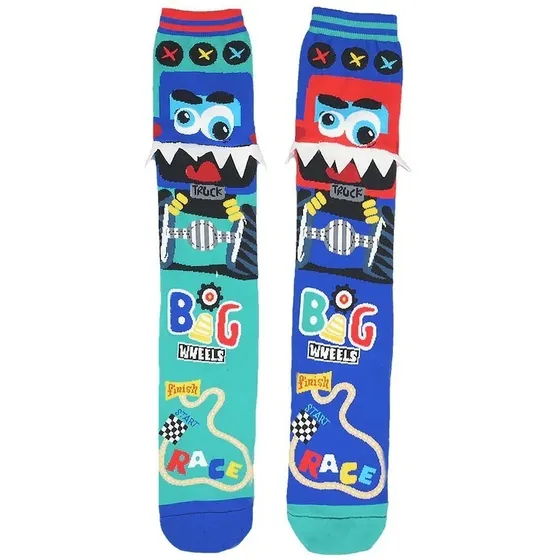 Calcetines De Camión Monster Para Niños