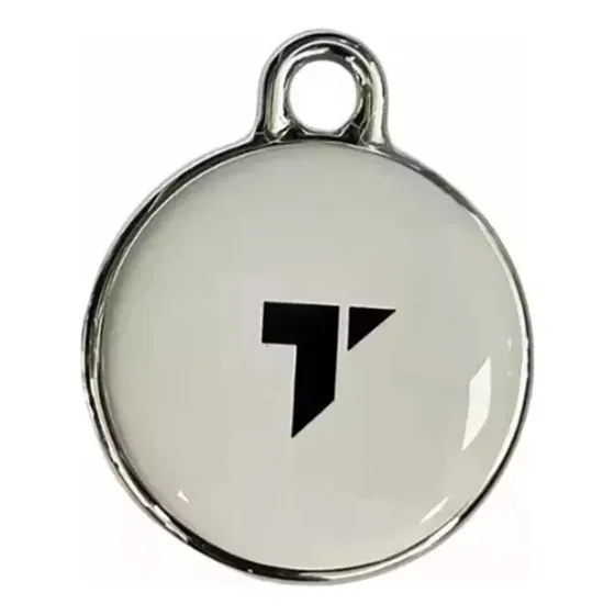 Llavero Localizador Find My Tag Mascotas Objetos Color Blanco