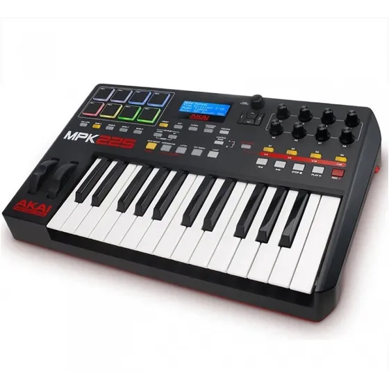 Teclado Controlador 25 Teclas Usb Midi E 8 Pads - Akai