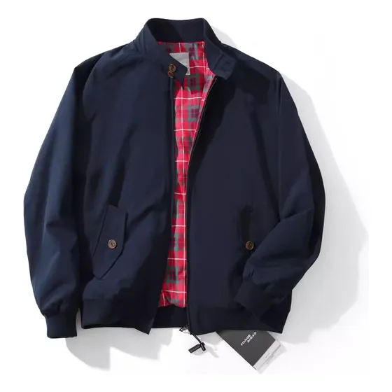 Chaqueta Harrington Estilo Americano Vintage Para Hombre