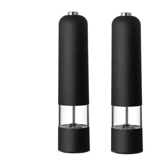 Molinillo Pimentero Y Salero Eléctrico A Pilas Moledor  Led
