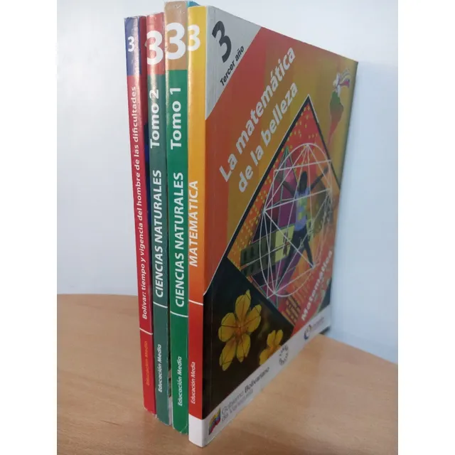 Libros De 3er Año Matemática, Ciencias, Historia