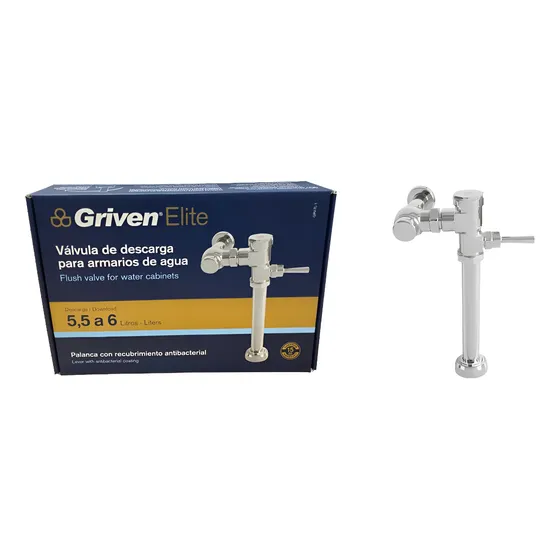 Fluxometro Para Poceta Wc 100% Bronce Cr Elite Griven