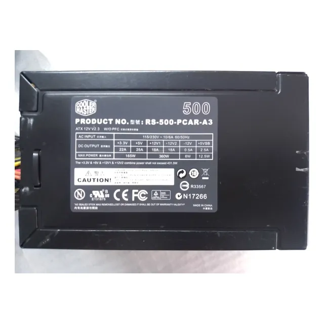 Fuente De Poder Real Atx 500w Rs-500-pcar-a3 Cooler Master