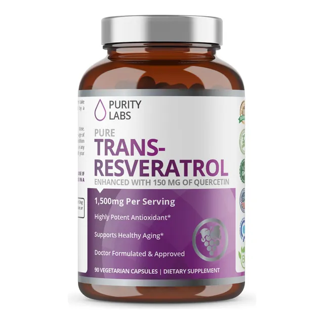 Suplemento Purity Labs Trans-resveratrol Puro Más Quercetina