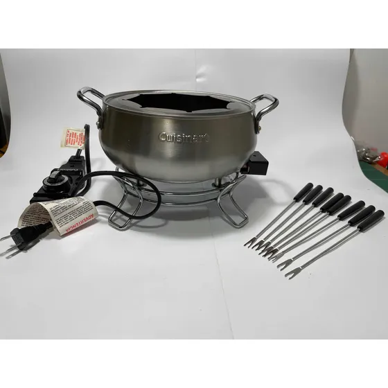 Set Juego Fondue Cuisinart Eléctrico Acero Inoxidable