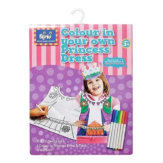 Delantal Para Colorear Niñas Con Marcadores Escolar