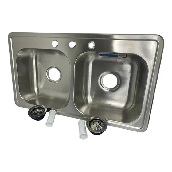Lavaplatos Doble Tina Brillante 83x48 Cm Griven Acero
