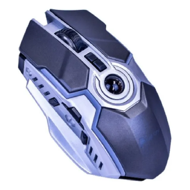 Mouse Gamer Alambrico Luz Led Rgb 3200 Dpi Para Pc Laptop Color Negro