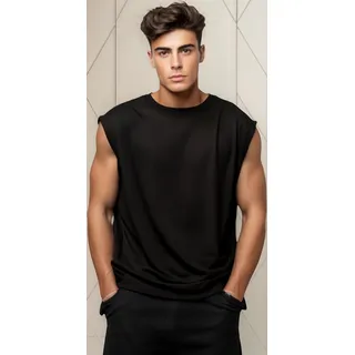 Camiseta Regata Alongada Oversized Barra A Fio Camiseta Regata Alongada Oversized Barra A Fio