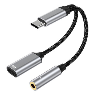 Adaptador Usb C 2 En 1, Cargador Pd De 3,5 Mm Y 60 W Para Ip Adaptador Usb C 2 En 1, Cargador Pd De 3,5 Mm Y 60 W Para Ip